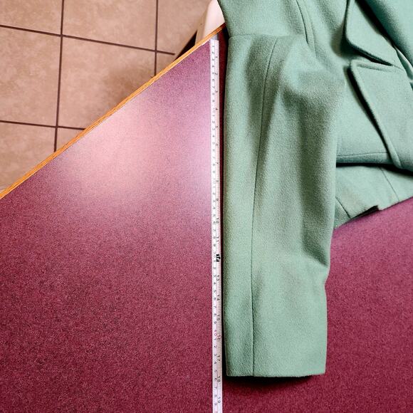 Chadwicks Pure Wool Coat Womens size 4 Small Green Peacoat Double Breasted Kelly - Picture 8 of 11